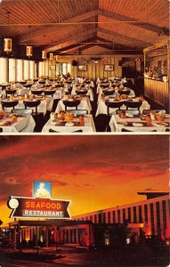 Clearwater & Madeira Beach Florida 1960s Postcard Dalip's Seafood Restaurant