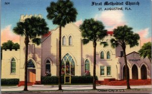 First Methodist Church St Augustine Florida Linen C037