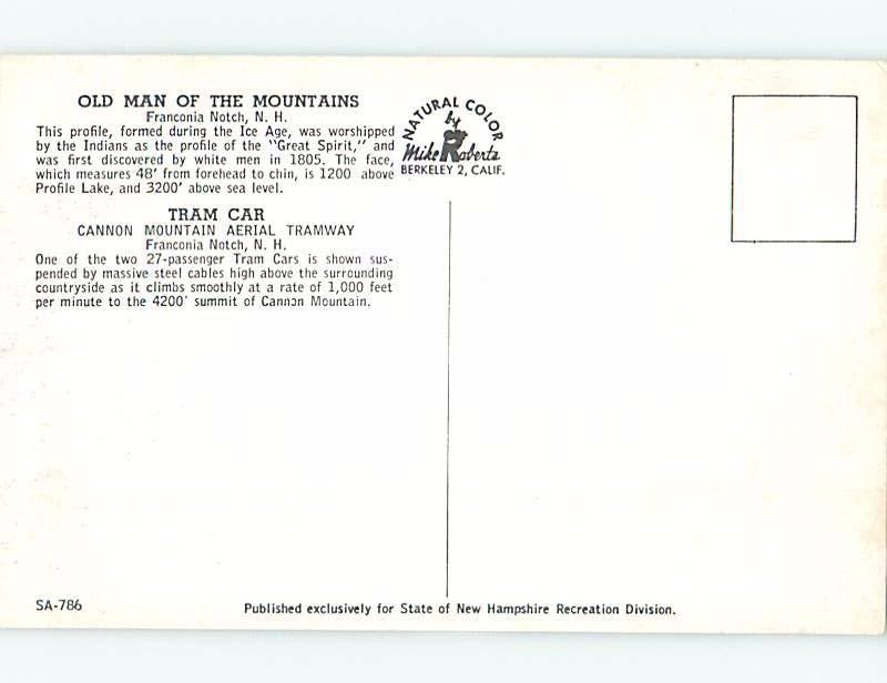 Unused Pre-1980 SKIING SCENE Franconia Notch New Hampshire NH ho8185