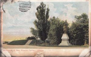 B77452  ottawa monument of geo etienne cartier canada scan front/back image