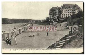 Postcard Old Saint Lunaire Grand Hotel and the Beach