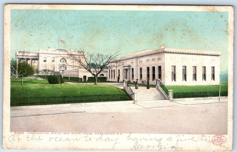 1903 Washington DC Presidential Office White House PC West Wing US Capitol A277