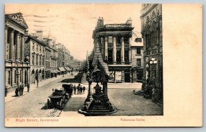 High Street  Inverness Scotland United Kingdom Valentines Series  Postcard  1954