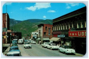 Kellogg Idaho ID Postcard Modern Hub Coeur d'Alene Classic Cars c1960 Antique