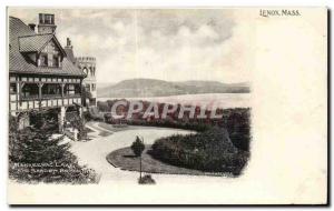 Postcard Old Lenox Mass Mahkeenac Lake and Shadow Brook Inn