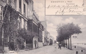 Emmerich Bicycle by Scaffolding Old German Postcard