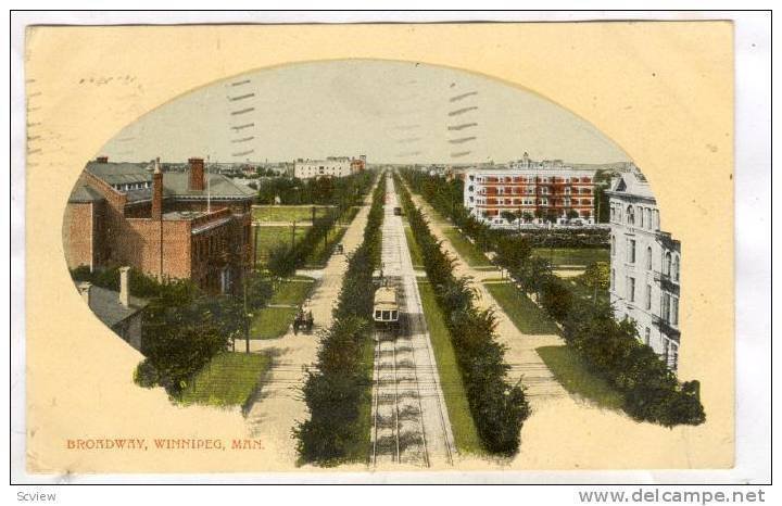 Broadway, , Winnipeg, Manitoba, Canada, PU-1910