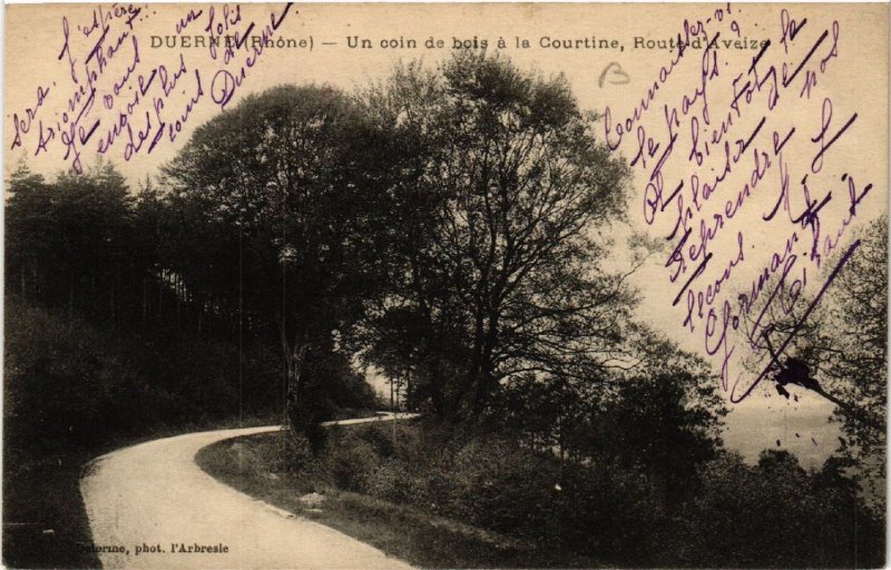 CPA DUERNE Un coin de bois a la Courtine Route d'Aveize (443475)