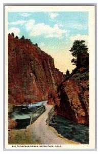 Postcard CO Big Thompson Canon Estes Park Colorado