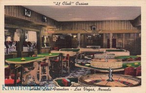 Postcard 21 Club Casino Hotel Last Frontier Las Vegas Nevada NV