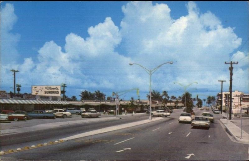 Pompano Beach FL East on Atlantic Blvd Postcard