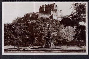 The Ross Fountain and Edinburgh Castle,Scotland,UK