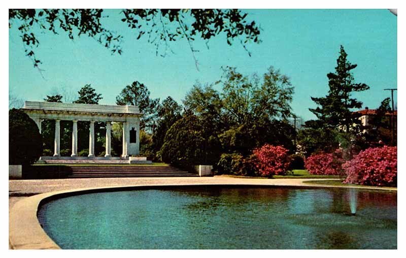 Postcard MONUMENT SCENE Mobile Alabama AL AS1345