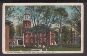 Virginia Alexandria - Christ Church where Washington Worshipped ~ WB
