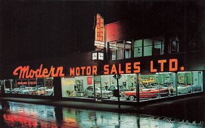 Montreal Canada Modern Motor Sales Desoto dodge Simca Imperial Cars, Postcard 