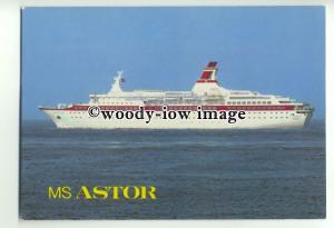 LN0035 - German Liner - Astor , built 1987 - postcard