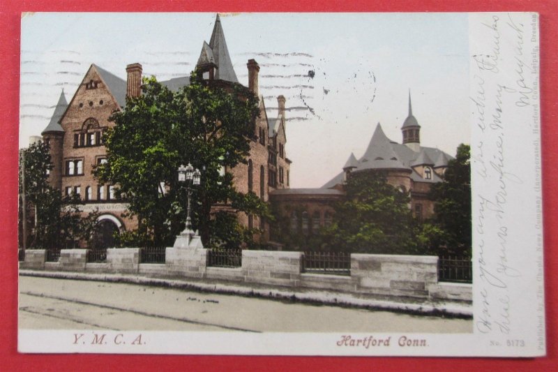 Y.M.C.A., Hartford, CT 1905 Postcard (#4106)