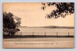 Stoneham Massachussets Middlesex Fellsway - American Art Postcard