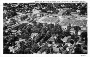 Stuttgart Arkansas air view business and residential areas antique pc Z28836