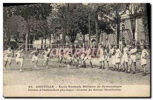 Old Postcard Normal School of Gymnastics and & # 39escrime Joinville the brid...