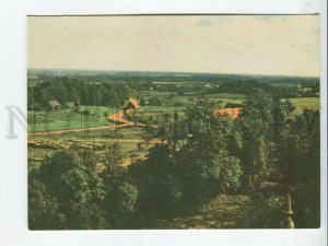 463588 USSR Latvia view from the tower the secondary school in Cesvain Old