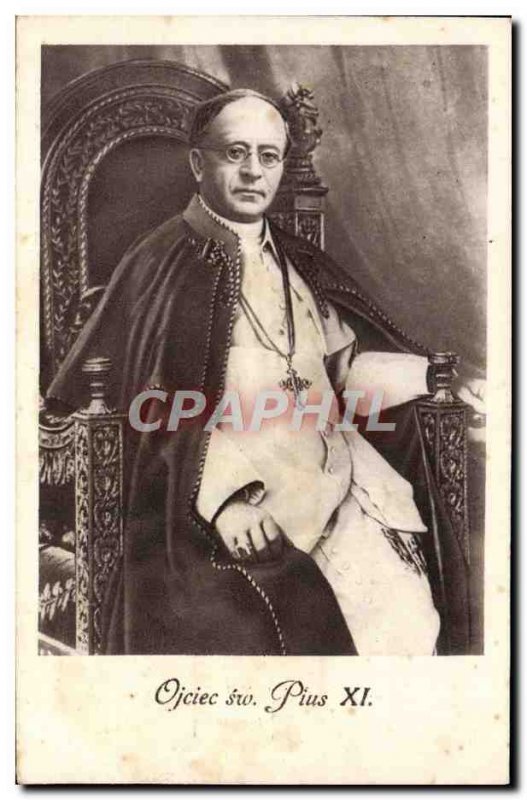 Old Postcard Pope Pius XI