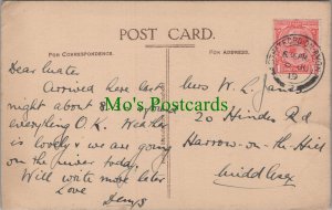 Genealogy Postcard - James, 20 Hindes Road, Harrow On The Hill, Middlesex GL1174