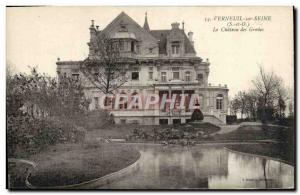 Old Postcard Verneuil Sur Seine Le Chateau Des Groues