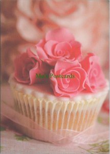 Food & Drink Postcard - Cookery - Baking - A Rose Cupcake  RR13805