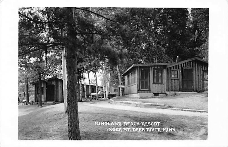 Kingland Beach Resort Real Photo Deer River,  MN