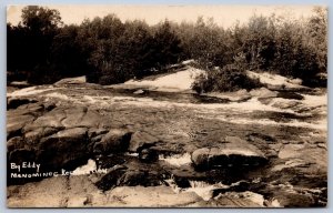 K45/ Menominee Indian Reservation Wisconsin RPPC Postcard c40-50s Eddy 92