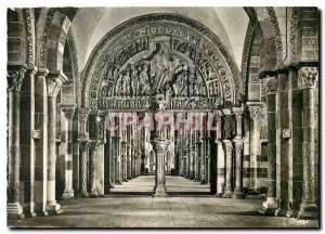 Modern Postcard Vezelay (Yonne) Abbey Madeleine Church (XII century) The Nart...