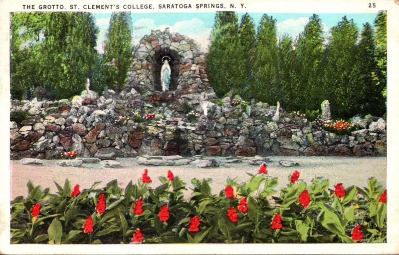 New York Saratoga Springs The Grotto St Clement's College 1937