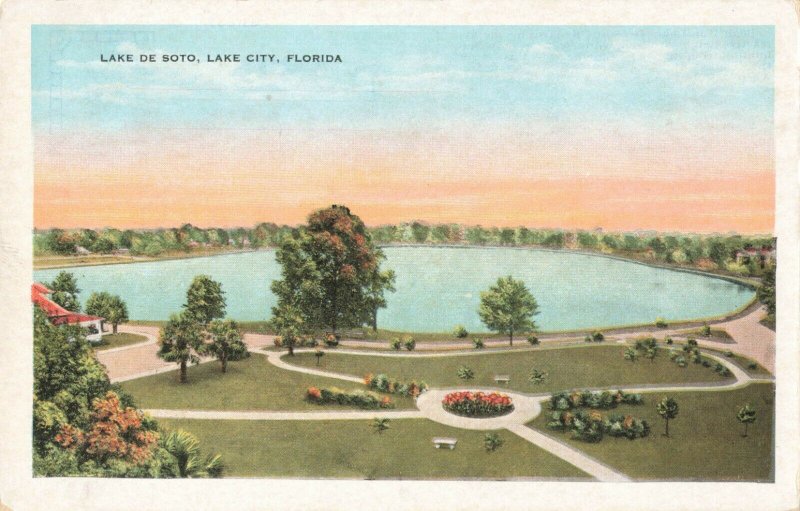 Postcard Lake De Soto Lake City Florida