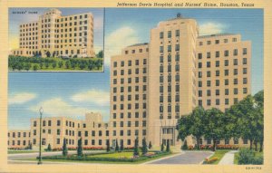 Houston TX, Texas - Jefferson Davis Hospital and Nurses Home - pm 1941 - Linen