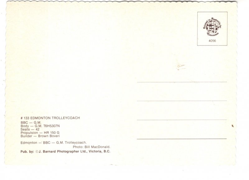 Trolley Coach, Edmonton, Alberta