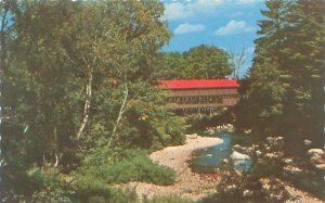 Conway  NH  Swift River Covered Bridge  No. 47 Chrome Postcard Unused