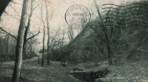 c.1900s East Side of 'Camp Grounds' Moorhead Iowa Photo Postcard campground