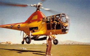 DESERT INN GOLF COURSE Las Vegas Jack Benny Helicopter ca 1950s Vintage Postcard