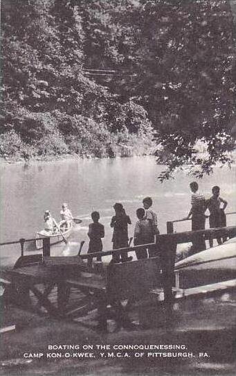 Pennsylvania Pittsburgh Boating On The Connoquenessing Camp Kon O Kwee YMCA o...