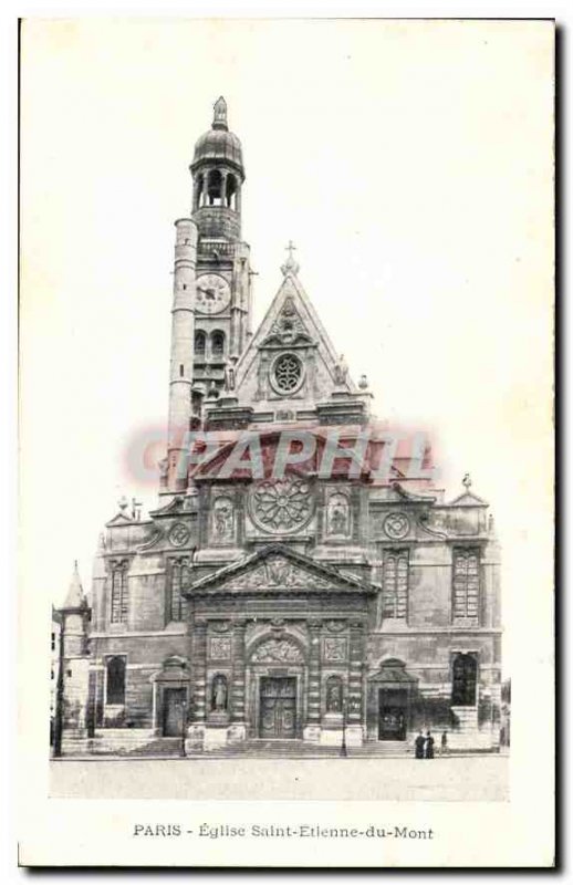 Postcard Old Paris Eglise Saint Etienne du Mont