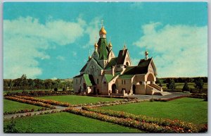 Vtg Jordanville New York NY Holy Trinity Monastery Church 1960s View Postcard