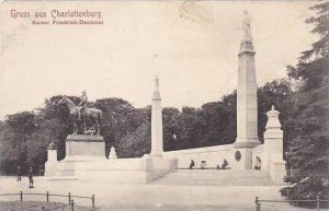 Germany Gruss aus Charlottenburg Kaiser Friedrich Denkmal