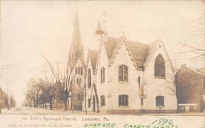 Lancaster Pennsylvania St Johns Episcopal Church Real Photo Postcard AA71095