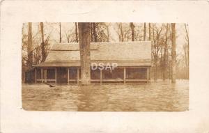 B96/ Illinois Il Real Photo RPPC Postcard Flood Disaster 1918 Railroad RPO