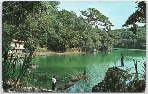 Vintage Plastichrome Postcard Bulusan Lake Sorsogon Bicol Philippines