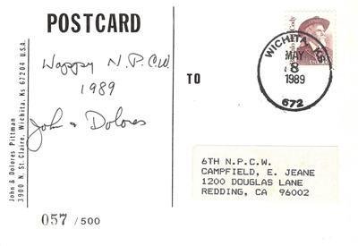National Postcard Week Comic Wichita, KS Rick Geary Artist-Signed 1989 Postcard 