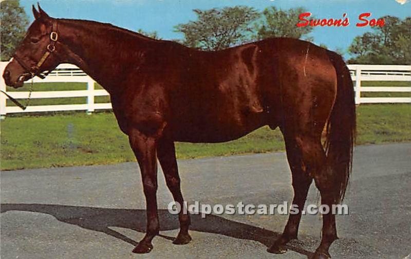 Swoon's Son Lexington, KY , USA Horse Racing 1961 light paint chip top edge