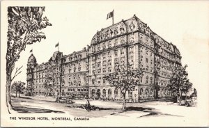 Canada The Windsor Hotel Montreal Vintage Postcard 03.82