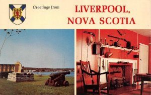 Nova Scotia, Canada  LIVERPOOL Greetings  TOURIST SPOT~South Shore  Postcard